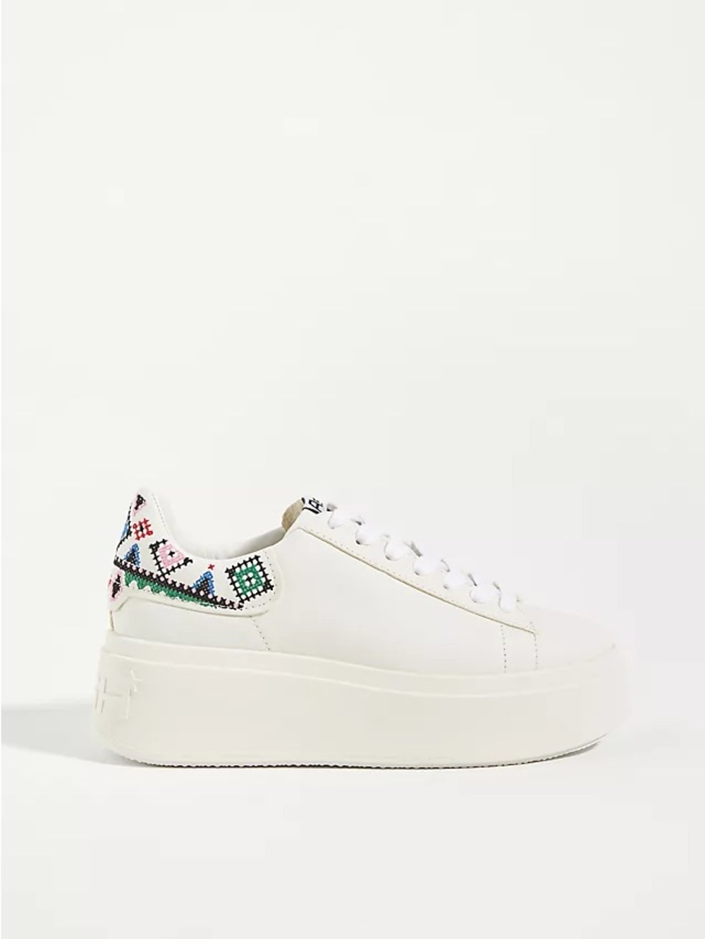 Ash Moby White Platform Sneakers